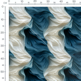 Tissu - Tissus Fluides Bleu Blanc