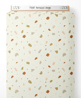 Tissu - Motif terrazzo beige