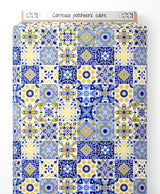 Tissu - Carreaux patchwork coloré