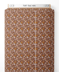Tissu - Motif floral rétro