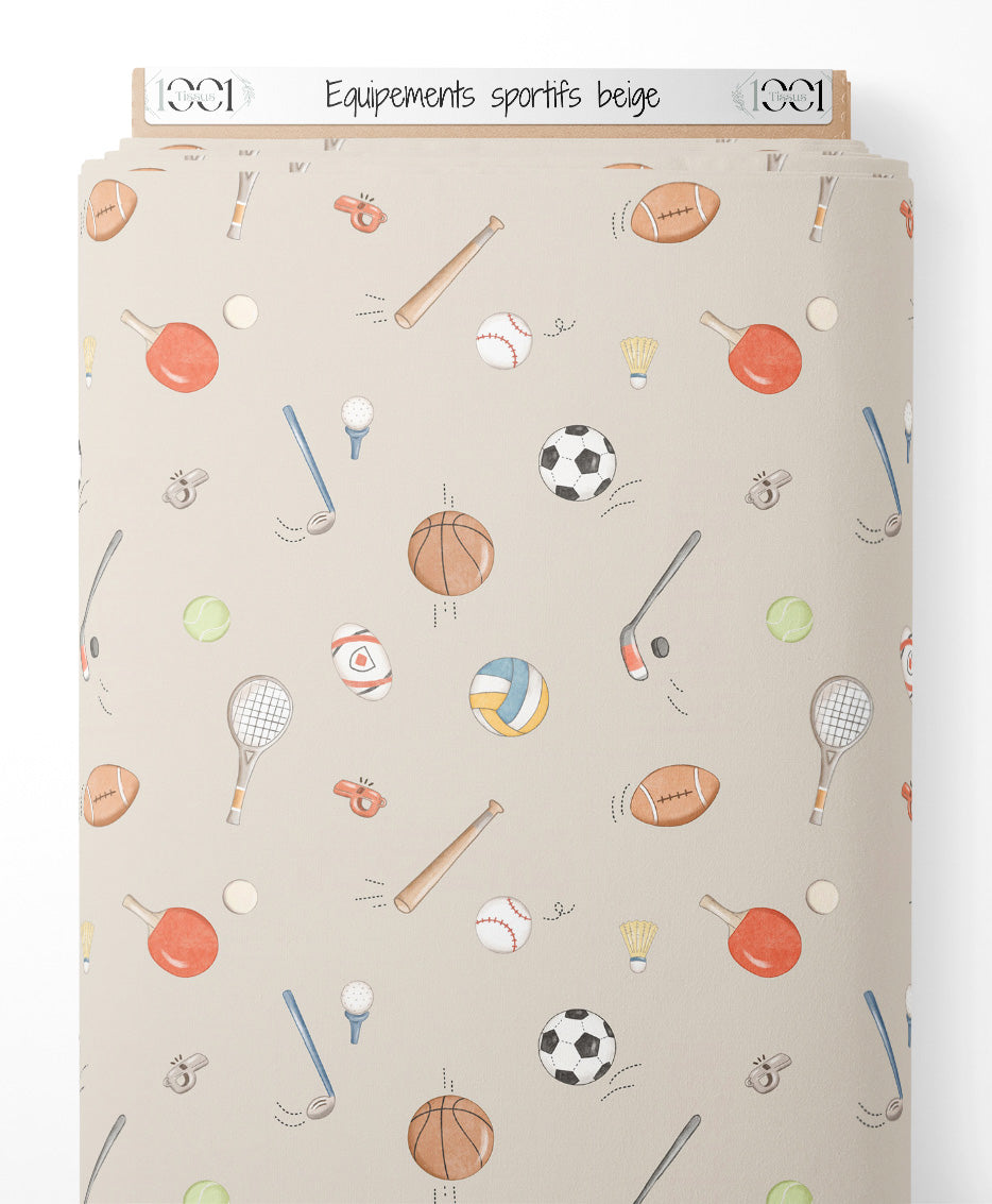 Tissu - Équipements sportifs beige