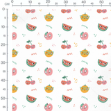 Tissu - Fruits souriants et colorés