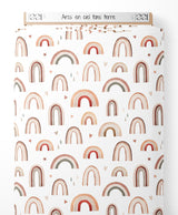 Tissu - Arcs-en-ciel tons terre
