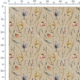 Tissu - Fleurs délicates en nuances