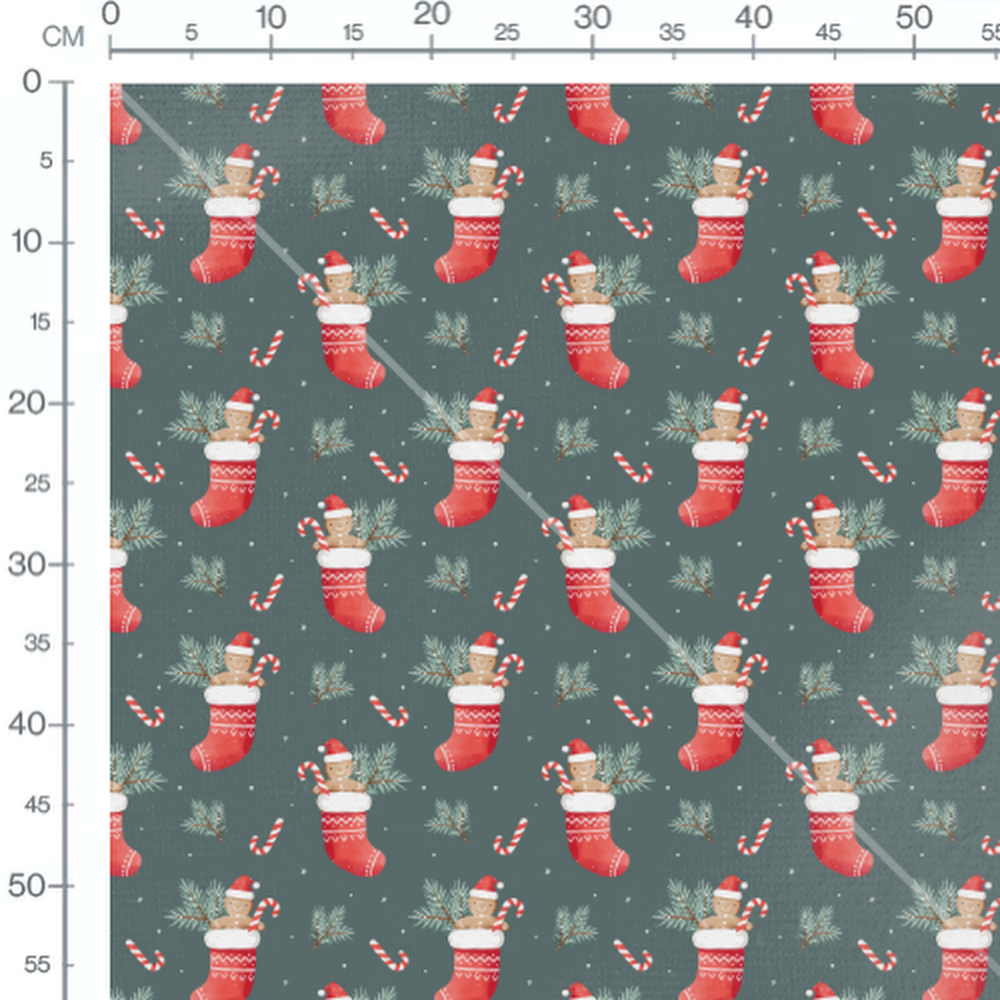 Tissu - Bonhommes pain d'épice et