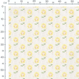 Tissu - Tournesols souriants aquarelle