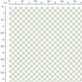 Tissu - Carreaux verts et blancs