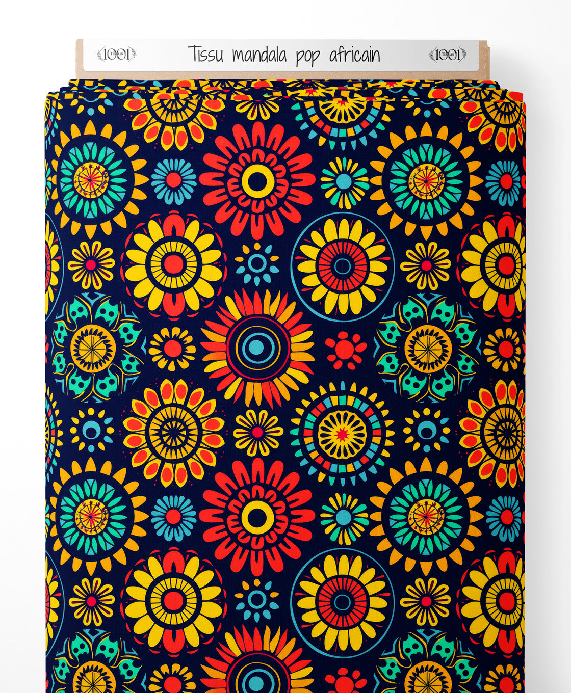 Tissu - mandala pop africain