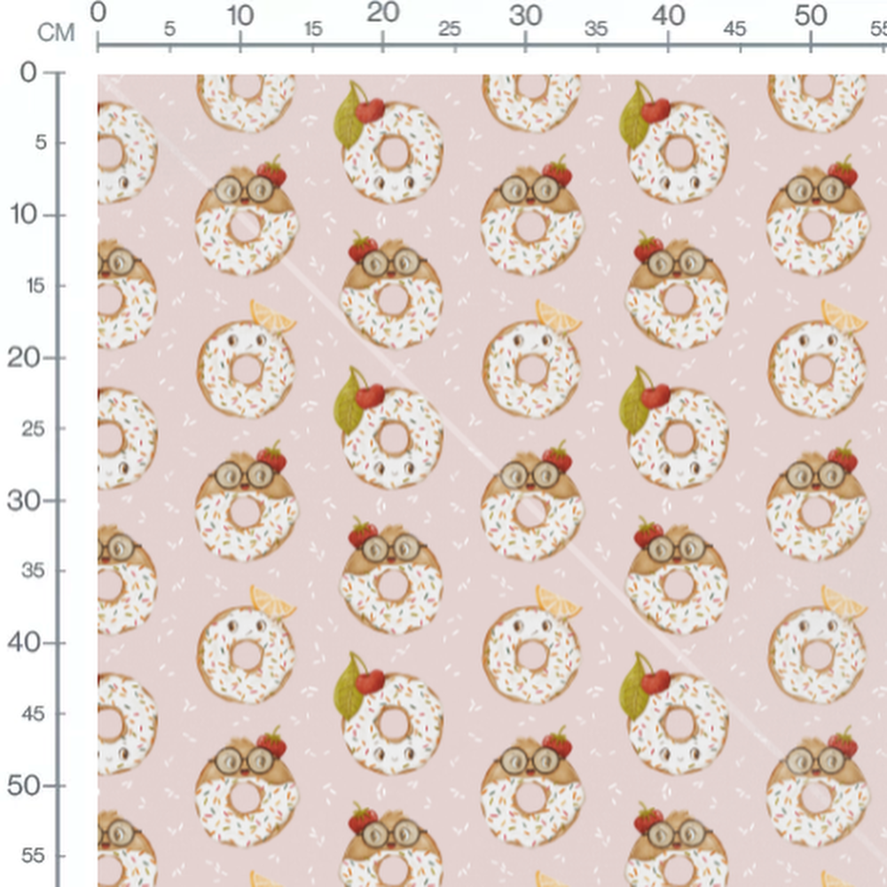 Tissu - Beignets rigolos aux fruits