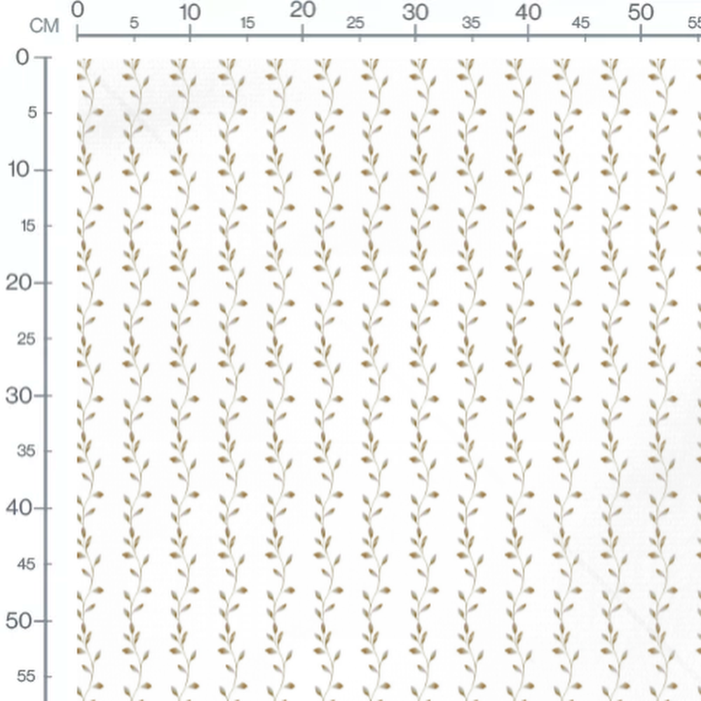 Tissu - Vignes feuillues verticales