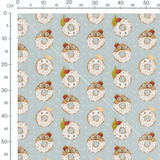 Tissu - Donuts aux fruits et lunettes