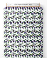 Tissu - Olives noires et feuilles vertes