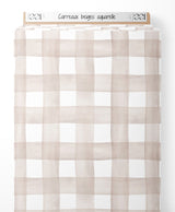 Tissu - Carreaux beiges aquarelle