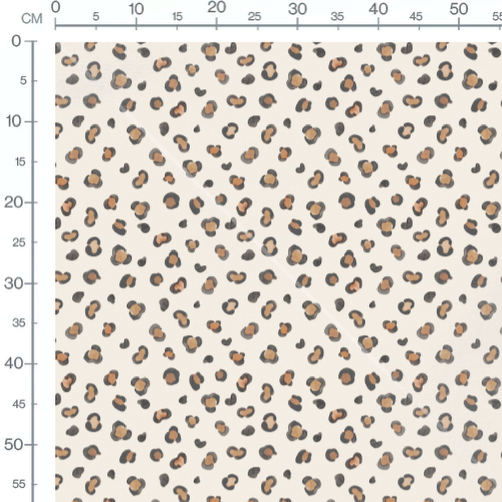 Tissu - leopard pastel