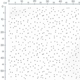 Tissu - Pois noirs uniformes sur blanc 2