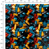 Tissu - Blocs Vernis Colorés