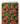 Tissu - Fleurs rouges sur fond vert