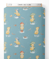 Tissu - Canards sous la pluie