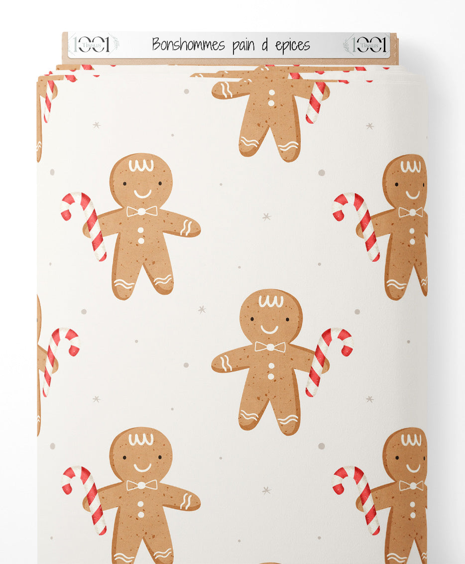 Tissu - Bonshommes pain d'épices