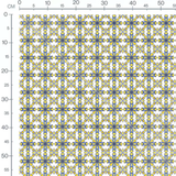 Tissu - Floraux marron sur fond gris