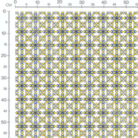 Tissu - Floraux marron sur fond gris