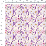 Tissu - Formes géométriques sur marron