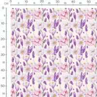 Tissu - Formes géométriques sur marron