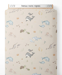 Tissu - Animaux marins mignons