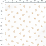 Tissu - Feuilles beige aléatoires