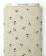 Tissu - Ballons sur fond beige