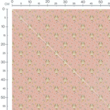 Tissu - Chouettes sur fond rose pastel