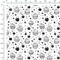 Tissu - Tissu Cupcake Doodle