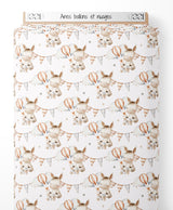 Tissu - Ânes ballons et nuages