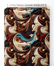 Tissu - Marbrures Gourmandes Abstraites