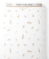 Tissu - Brindilles et baies marron