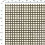 Tissu - Carreaux verts sur beige
