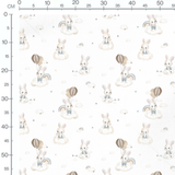 Tissu - Oursons bruns sur fond beige 3