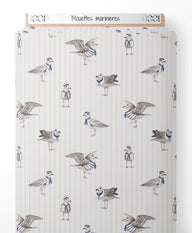Tissu - Mouettes marinières