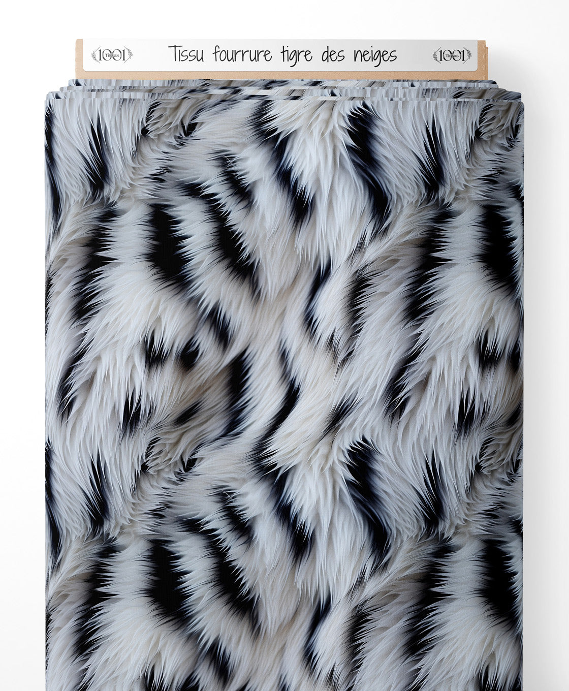 Tissu - fourrure tigre des neiges