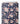 Tissu - Fleurs roses et blanches bleu 2