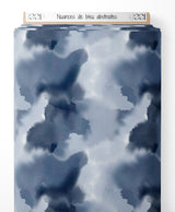 Tissu - Nuances de bleu abstraites