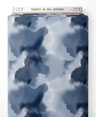 Tissu - Nuances de bleu abstraites