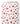 Tissu - Cœurs rouges aquarelle blanc