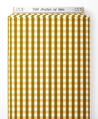 Tissu - Motif structuré sur blanc