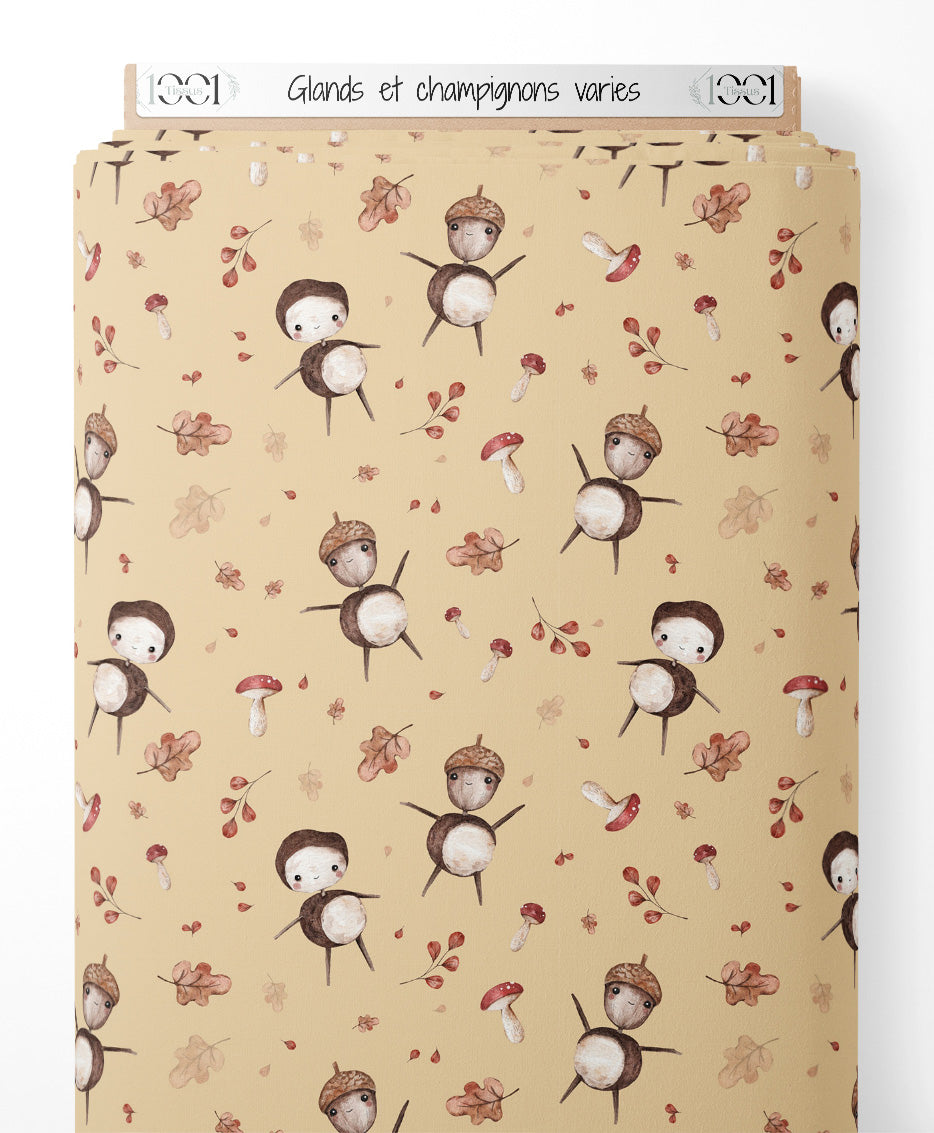 Tissu - Glands et champignons variés