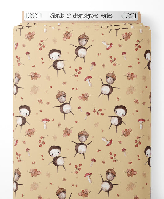 Tissu - Glands et champignons variés