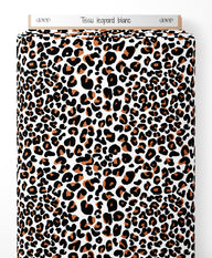 Tissu - leopard blanc