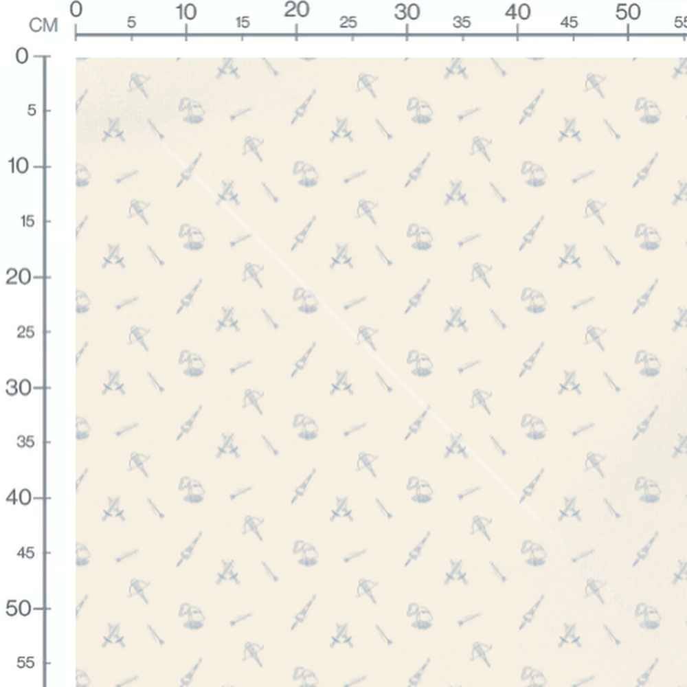 Tissu - Épées et casques bleus