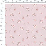Tissu - Roses et chaussons roses