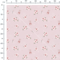 Tissu - Roses et chaussons roses